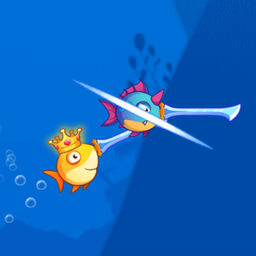 Attack your enemy in Shark.io