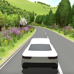 A road with beautiful scenery in Slow Roads